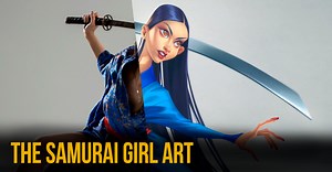 The samurai girl art