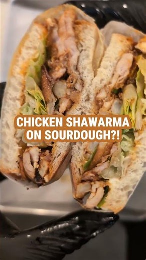 Chicken shawarma on sourdough?! Should we add it on the menu?