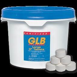 GLB 3" TRICHLOR CHLORINE TABLETS - 25 LB.
