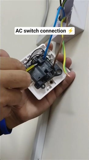 Split ac switch ka connection #electrician #actechnician #maintenance #technician #shorts