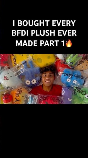 I Bought EVERY BFDI PLUSH!!! Part 1 #bfb #bfdi #plush #tpot #trend #viral #viralshorts #osc