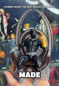 The Marvel Legends Magic The Gathering Black Panther is peak! This figure truly surprised me with great articulation, beautiful sculptwork and aesthetics I could not be happier! He might be marvel legend of the year. Do you hi guys think we need a MAFEX black panther?! LMK! & Follow For More!! #actionfigures #marvellegends #blackpanther #spiderman #figtok