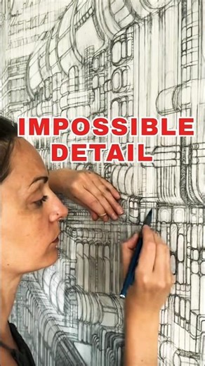 Most Satisfying Perspective Drawing Technique ✏️ #short #amazingskills #art