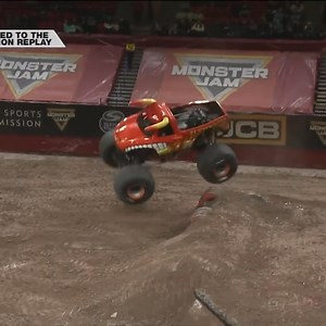 I mean that works 🤷‍♂️😅 #MonsterJam #MonsterTruck #GluedtotheAction | Monster Jam