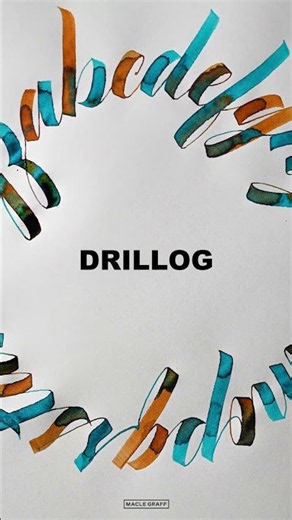 DRILLOG KODACHIでサークルカリグラフィー書いてみた！