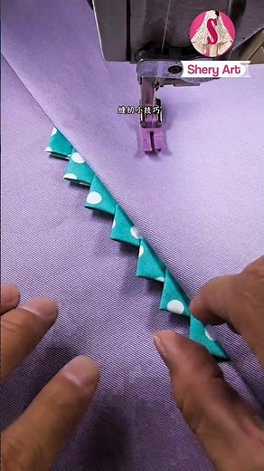 Fish Scale Pocket Sewing Trick Everyone Loves! #sewing #shorts