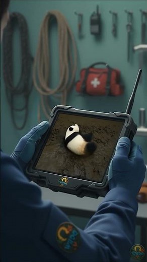 Panda Rescue: Trapped in a Pit and Saved Just in Time