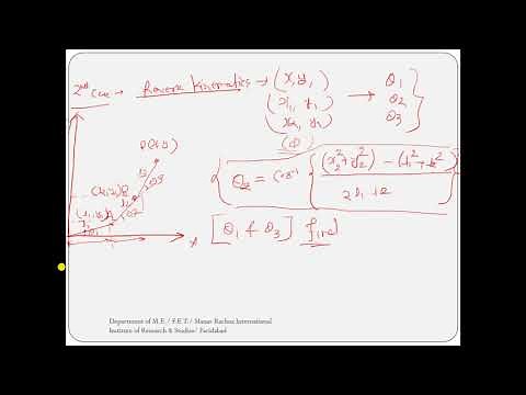 Robot Kinematics for 3 DOF