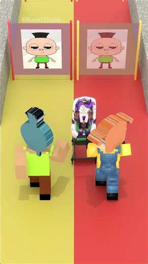 Build a Queen Run Challenge with Hamood, Girl Minion, and Sprunki Lily!