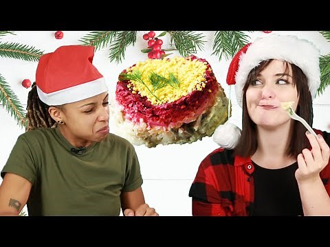 People Try Christmas Food From Around The World