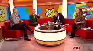 54K views · 6.1K reactions | The Drumathon is now the most successful 24hr Children in Need challenge ever 論 Not many things render me speechless, but this did. Thank you for your support. This will change lives. A wonderful moment with @markrichdrums @sallynugenttv and @mrdanwalker on @bbcbreakfast xx #Drumathon | Owain Wyn Evans | Facebook