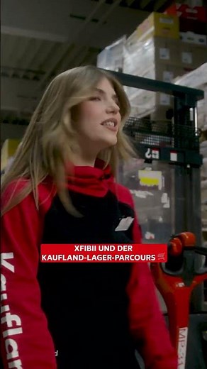 Streamerin xFibii stellt sich dem Kaufland-Lager-Parcours! 🛒 #teamkaufland #HierBinIchRichtig