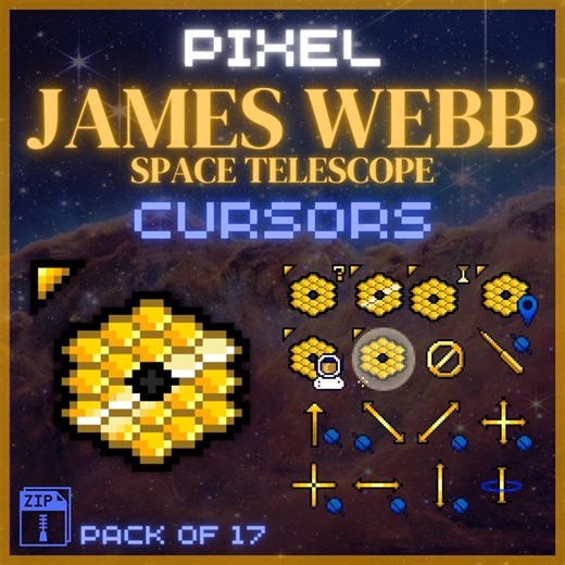JWST Animated Cursors - Full Aesthetic Pack of All 17 States - Etsy