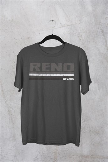 Reno Nevada T-shirt, Blackout Edition, Comfort Colors Tee - Etsy