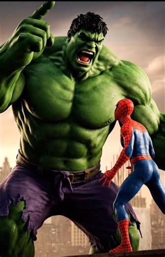 Hulk and spider man fight #part1#highlights #viralvideo #avengers #