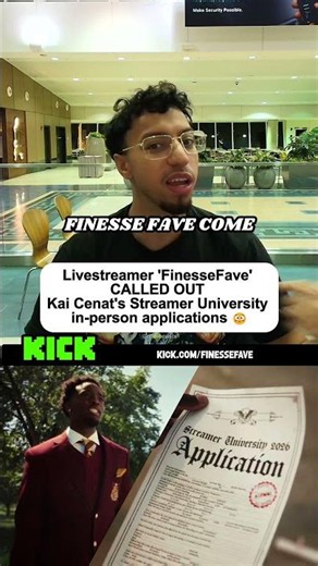 Livestreamer FinesseFave CALLED OUT Kai Cenat's Streamer University in-person applications