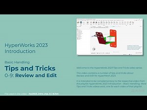 HyperMesh 2023 - Tips and Tricks - Review and Edit