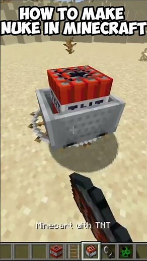 How to make nuclear bombs in minecraft #minecraft #tutorial