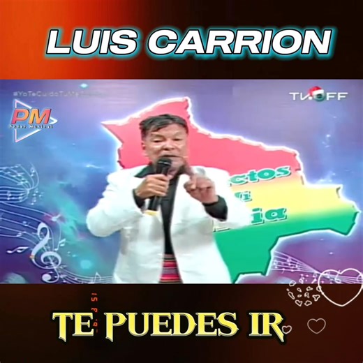 🎉Lindo Canción del compositor 🇧🇴 Luis Carrión Tema : Te puedes ir Poder Musical @superfãs | Poder Musical
