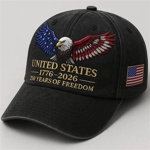 Patriotic Eagle Embroidered Hat United States 250th Anniversary 1776 2026 Vintage Washed Usa Dad Cap for Men Women - Etsy