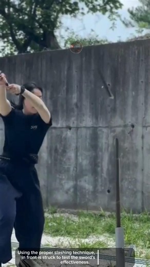 Sword Sharpness Test, #youtubeshorts #satisfying #technology
