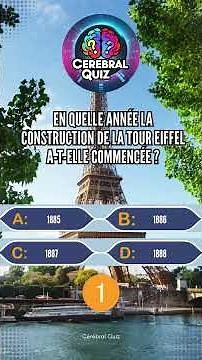 🗼🧠 QUIZ TOUR EIFFEL : Êtes-vous incollable sur la Dame de Fer ? 🧠🗼 #quiz #toureiffel #quizgames