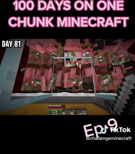 I took minecraft and turned it into one chunk then I tried to survive in that chunk for 100 days Ep 9@MinecraftChallenges ACookieGod on youtube #minecraft #fyp #fypシ #foryou #hardcore #minecraftsurvival #minecraftchallenge #challenge
