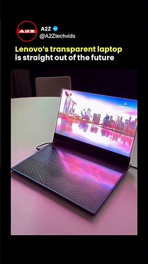 Transparent Screen Laptop!