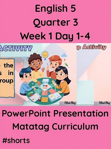 English 5 Matatag Curriculum PowerPoint Presentation Quarter 3 Week 1 Day 1-4 #grade5matatag