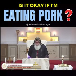 3.5M views · 30K reactions | His answer about eating pork was very disappointing, but it is not too late for him to be anointed with wisdom through the Holy Spirit. Many people may think that he is right, but unfortunately, he is not. The Bible clearly states in Leviticus 11:7 that pork is prohibited. He is the Bishop of Christ the Good Shepherd Church | Adventist Message | Facebook