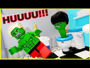 Lego Hulk skibidi toilet in Hulk School Fail