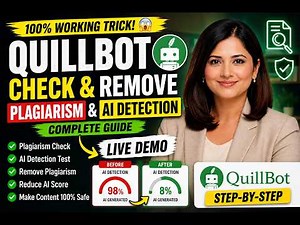 How to Use QuillBot to Check & Remove Plagiarism + AI Detection (Live Demo)