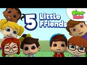 👯🤽🤸‍♂️ Five Little Friends 🎶🎹 | Islamic Series & Songs For Kids | Omar & Hana English