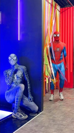 Venom scared Spider-Man😂 #spiderman