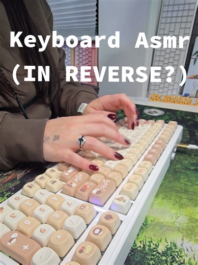 Keyboard asmr & typing.. but what if you reversed the video? 🤔 Idk how I feel about it haha let me know if you like it or hate it 😆 Keyboard specs: @Aula Aula F99 @Kinetic Labs Husky Linear Swiches @Taro Depato Space Coconut Keycaps #keyboardasmr #asmrsounds #typingasmr #asmrtingles #asmrvideo