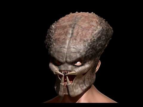 Predator Mask Face Jungle Hunter 1987 scale 1:1 File STL – OBJ for 3D Printer