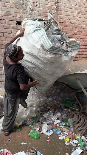Watch Plastic Bottles Get Crushed! Amazing Recycling Process