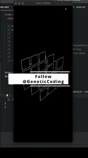 Flutter Creative UI | 3D Cube Animation with Basic Widgets