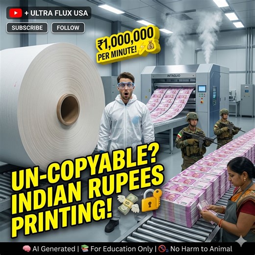 Inside the India Money Factory: Printing 17 Languages on Every Note (Full Process) How does India print billions of banknotes with microscopic perfection and 17 different languages? 💸🏗️ ​Today, ryan007 takes you inside a 2026 Currency Note Press (SPMCIL) to witness the peak of High-Security Financial Printing. We’re moving beyond simple ink to master Intaglio Engraving and Robotic Holographic-Stripping. 🏗️🦾 ​🚀 Tour Highlights: ​The Giga-Press 2026: Massive cylinders applying 20 tons of pres