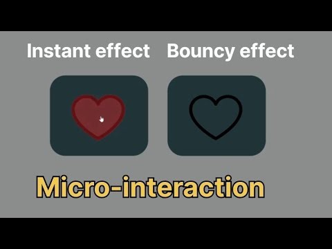 Heart Icon Micro-Interaction Animation (Stroke → Fill & Bounce Effect)