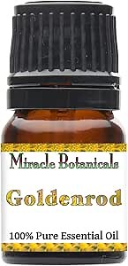 Miracle Botanicals Goldenrod Essential Oil - 100% Pure Solidago Canadensis - Therapeutic Grade (2.5ML)