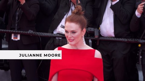 Julianne Moore captivates in a bold black and silver ensemble at the red carpet