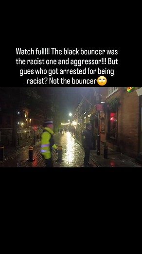 Wrongful arrest!! BLACK BOUNCER RACIALLY ABUSES WHITE MAN BUT THE WHITE MAN GERS ARRESTED FOR RACIAL ABUSE!!! Watch whole video to see the start!!! #police #twoteir #arrest #nightlife #crime #wrongfularrest | Cozzy Media