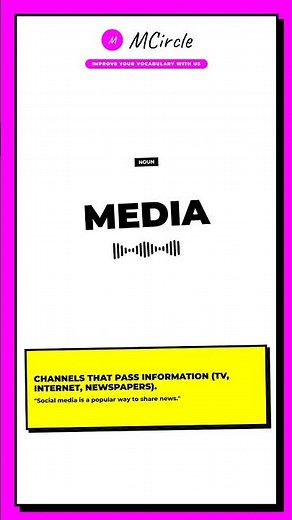 Learn English: What is Media? | Vocabulary Shorts