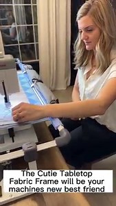 506 reactions · 150 shares | Quilt anywhere, anytime! The Cutie Fabric Frame is a great first step into frame quilting. ✔️ Use your own sewing machine ✔️ Portable - No need for dedicated space ✔️ Customizable - Adjustable height and handles Quilt your way with the Cutie Tabletop Fabric Frame. Click the link to come and learn more about the Cutie and how it can transform your quilting | Grace Company | Facebook