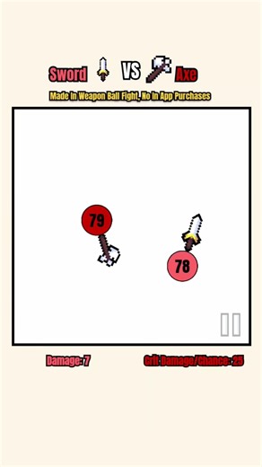 axe vs sword ball fight! #trendingshorts #ballfight #fyp