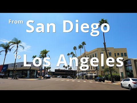 From San Diego to Los Angeles drive 4K