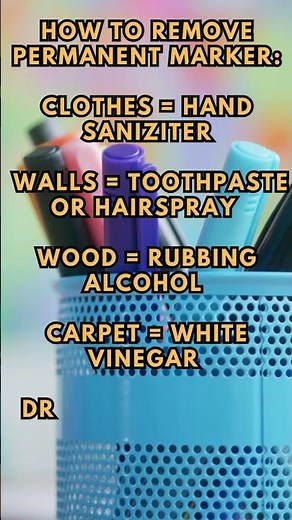 How to remove permanent marker from Clothes, Walls, Wood, Carpet, Furniture & much more #watermarks