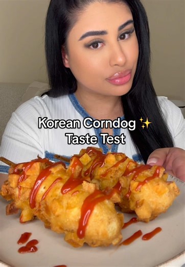 Ik probeerde de viral Korean corndogs… 👀😱 #rengifoods #koreancorndog #amazingoriental #tastetest #snacks @Rengi Foods