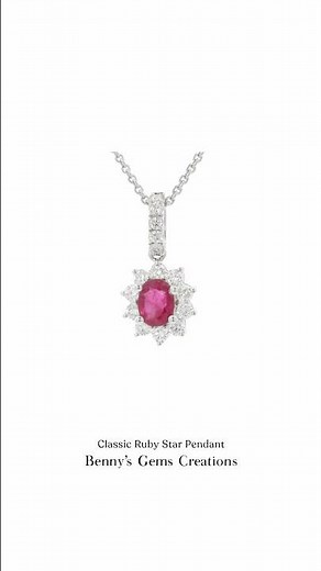 Classic Ruby Star Pendant #youtubeshorts #rubypendant